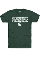 Rally Michigan State Spartans Stacked Volleyball Short Sleeve T Shirt