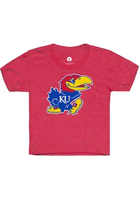 Rally Kansas Jayhawks Toddler Red Primary Short Sleeve T-Shirt