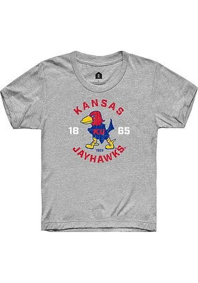 Rally Kansas Jayhawks Toddler Grey 29 Jayhawk Circle Short Sleeve T-Shirt