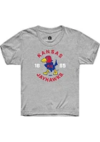 Rally Kansas Jayhawks Toddler Grey 29 Jayhawk Circle Short Sleeve T-Shirt