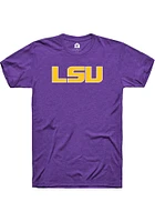 Rally LSU Tigers Purple Primary Logo Short Sleeve T Shirt