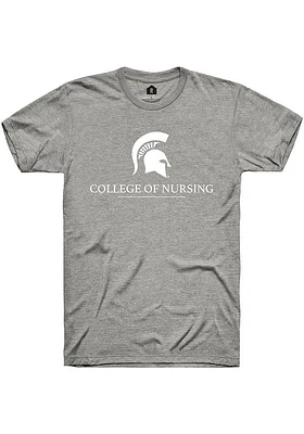 Rally Michigan State Spartans Grey College of Nursing Short Sleeve T Shirt