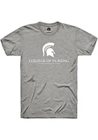 Rally Michigan State Spartans Grey College of Nursing Short Sleeve T Shirt