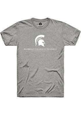 Rally Michigan State Spartans Grey Eli Broad College of Business Short Sleeve T Shirt