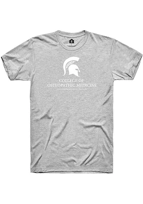 Rally Michigan State Spartans Grey College of Osteopathic Medicine Short Sleeve T Shirt