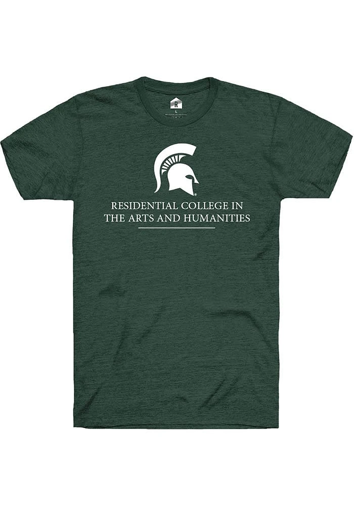 Rally Michigan State Spartans Green Residential College the Arts and Humanities Short Sleeve T..