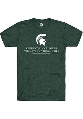 Rally Michigan State Spartans Green Residential College the Arts and Humanities Short Sleeve T..