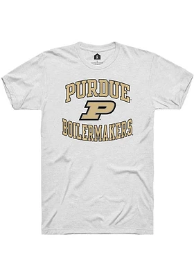 Rally Purdue Boilermakers White Number 1 Short Sleeve T Shirt