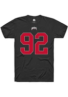 Caden Curry Ohio State Buckeyes Black Player Short Sleeve T Shirt