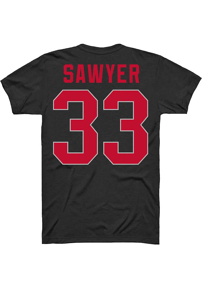 Jack Sawyer Ohio State Buckeyes Black Player Short Sleeve T Shirt