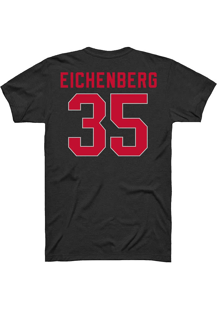 Tommy Eichenberg Ohio State Buckeyes Black Player Short Sleeve T Shirt