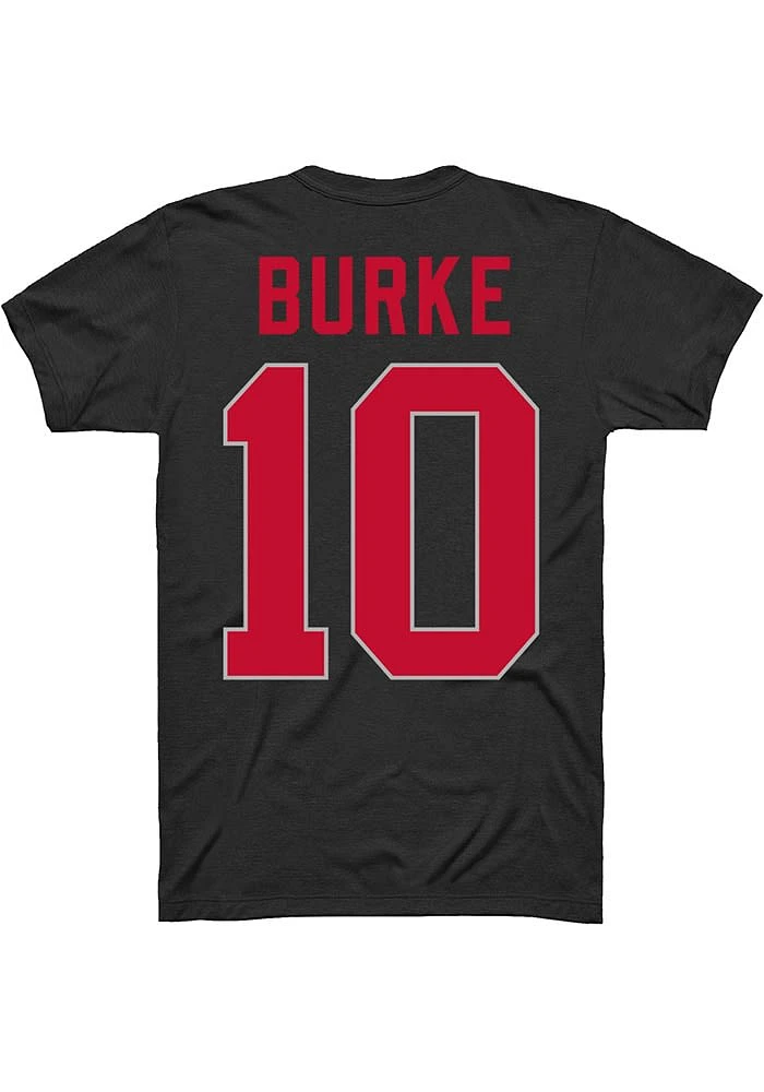 Denzel Burke Ohio State Buckeyes Black Player Short Sleeve T Shirt