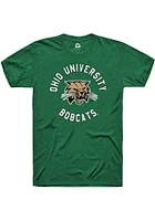 Rally Ohio Bobcats Green Circle Short Sleeve T Shirt