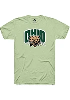 Rally Ohio Bobcats Green Wordmark Primary Logo Short Sleeve T Shirt