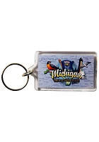 Michigan Elements Keychain - Blue