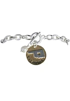 Oklahoma State Shape Toggle Pearl Womens Bracelet