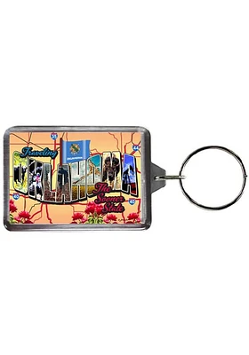 Oklahoma Postcard Keychain