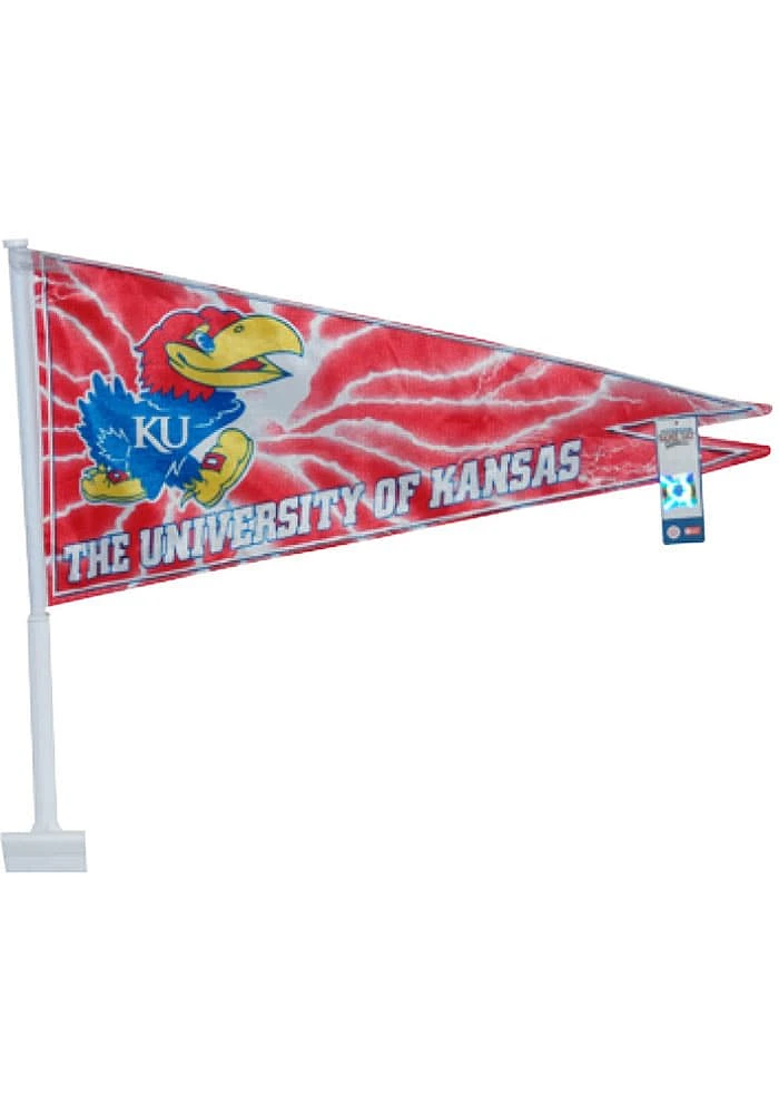 Kansas Jayhawks Pennant Car Flag - Blue