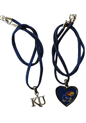 Kansas Jayhawks Suede Necklace