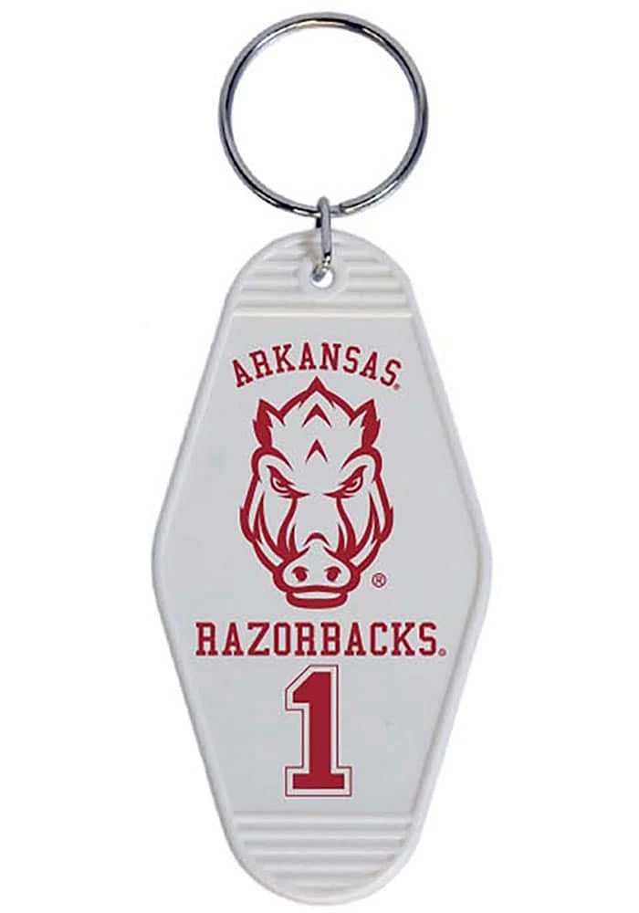 Arkansas Razorbacks Motel Keychain - Red