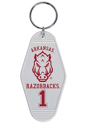 Arkansas Razorbacks Motel Keychain - Red