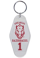 Arkansas Razorbacks Motel Keychain - Red