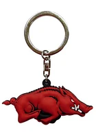 Arkansas Razorbacks PVC Keychain - Red