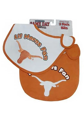 Texas Longhorns 2 Pack Baby Bib