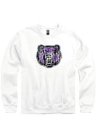 Central Arkansas Bears Mens White Team Logo Long Sleeve Crew Sweatshirt