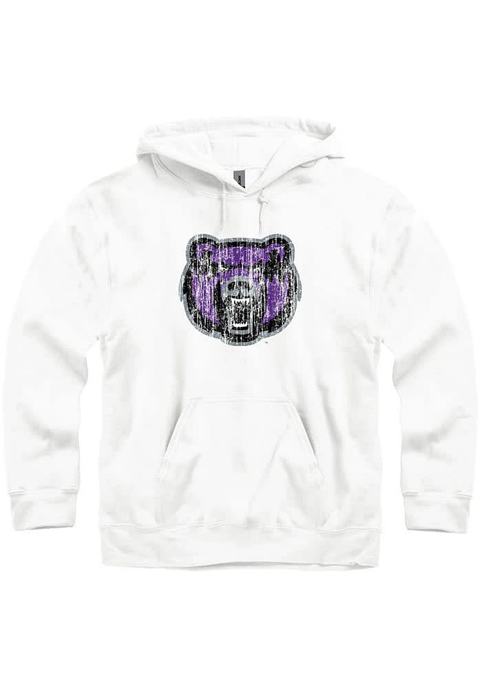 Central Arkansas Bears Mens White Team Logo Long Sleeve Hoodie