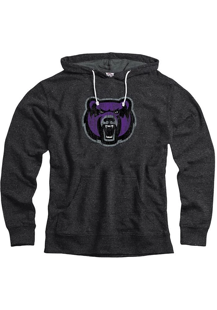 Central Arkansas Bears Mens Black Snow Heather Team Logo Fashion Hood
