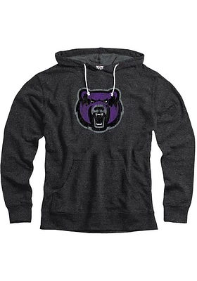 Central Arkansas Bears Mens Black Snow Heather Team Logo Fashion Hood