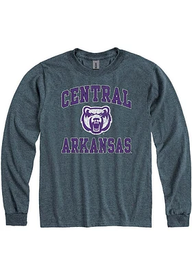 Central Arkansas Bears Charcoal Number One Design Long Sleeve T Shirt