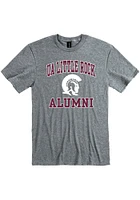 U of A at Little Rock Trojans Grey Alumni Number One Short Sleeve T Shirt