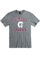 U of A at Little Rock Trojans Grey Grandpa Number One Short Sleeve T Shirt