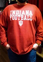 Indiana Hoosiers Crimson Football Long Sleeve T Shirt