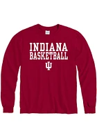 Indiana Hoosiers Crimson Basketball Long Sleeve T Shirt