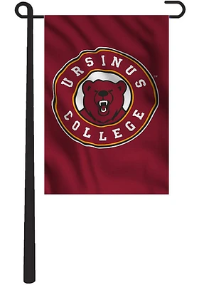 Ursinus Bears Team Logo Garden Flag - Red
