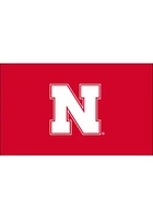 Nebraska Cornhuskers Team Logo Grommet Style Silk Screen Grommet Flag - Red