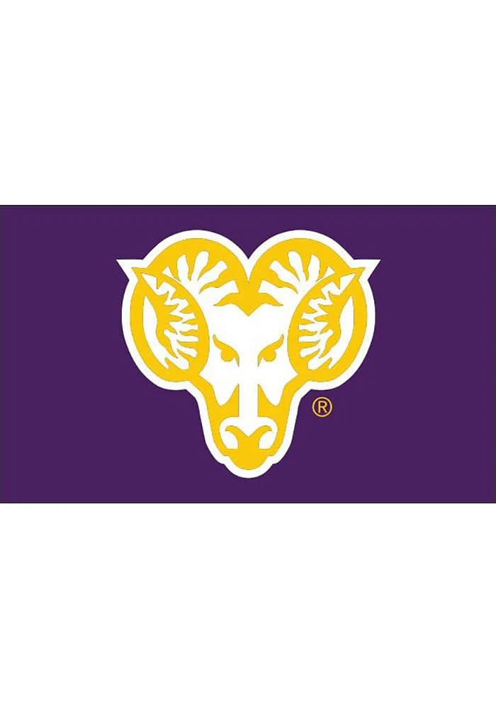 West Chester Golden Rams Team Logo Grommet Silk Screen Grommet Flag - Purple