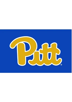 Pitt Panthers Team Logo Silk Screen Grommet Flag - Blue