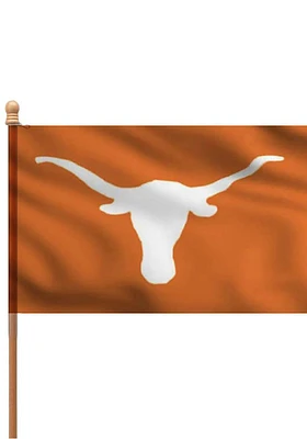 Texas Longhorns 3x5 Orange Sleeve Silk Screen Grommet Flag - Burnt Orange