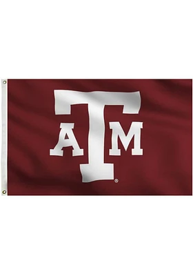 Texas A&M Aggies 3x5 Maroon Grommet Design Silk Screen Grommet Flag - Maroon