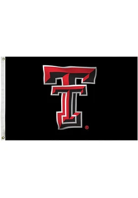 Texas Tech Red Raiders 3x5 Black Grommet Silk Screen Grommet Flag
