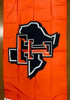 Texas Tech Red Raiders State Shape Silk Screen Grommet Flag - Red