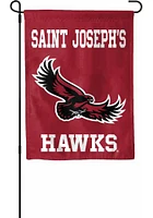 Saint Josephs Hawks 13x18 inch Garden Flag - Maroon