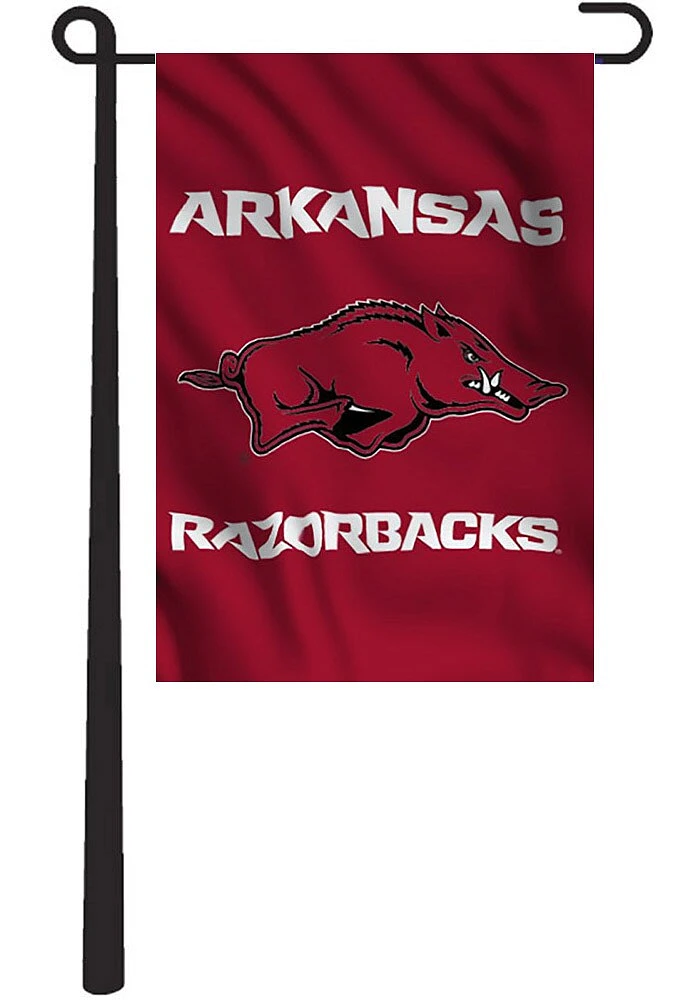 Arkansas Razorbacks 13x18 Red Garden Flag - Cardinal