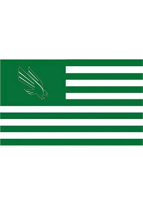 North Texas Mean Green Nations Silk Screen Grommet Flag - Green