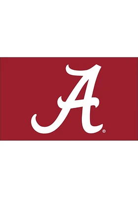 Alabama Crimson Tide Basic Logo Red Silk Screen Grommet Flag - Red