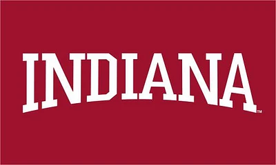 Indiana Hoosiers 3 x 5 feet Silk Screen Grommet Flag - Red